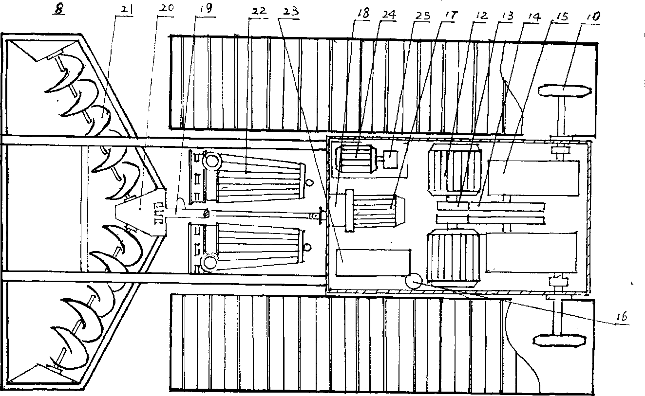 遙控清污車結(jié)構(gòu)圖
